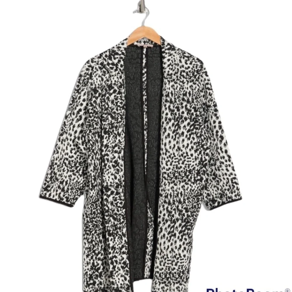 Philosophy Apparel Jacquard Open Front Jacket Sz 1X